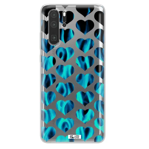 Heart Flame Huawei P30 Pro Clear TPU Case