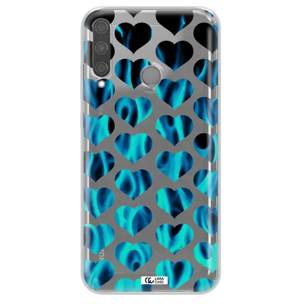 Heart Flame Huawei P40 Lite E Clear TPU Case