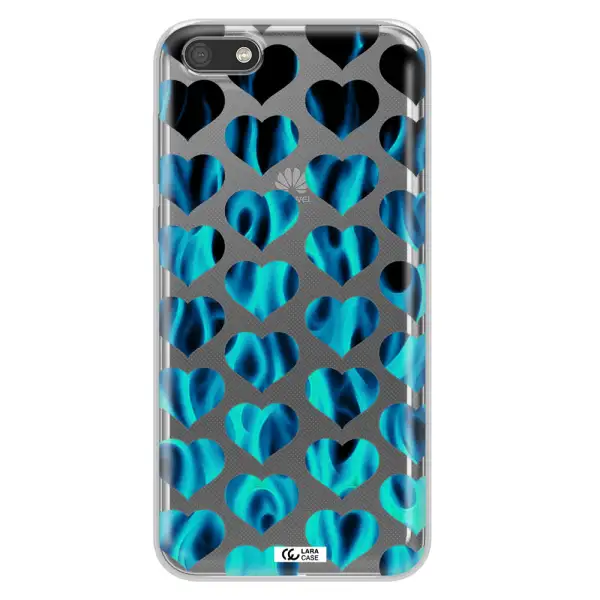 Heart Flame Huawei Y5 2018 Clear TPU Case