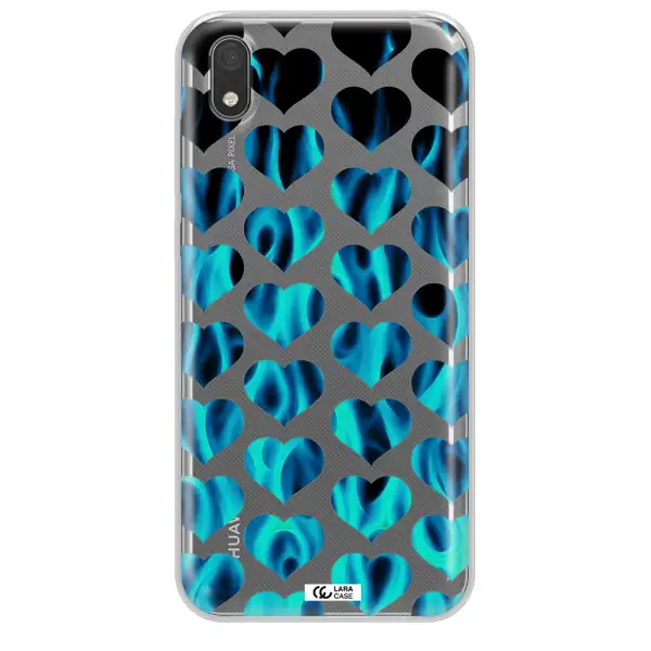Heart Flame Huawei Y5 2019 Clear TPU Case