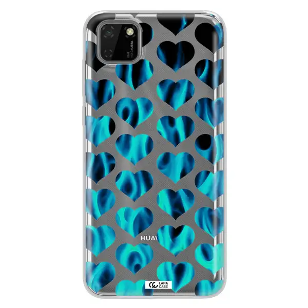 Heart Flame Huawei Y5P Clear TPU Case