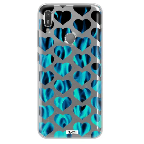 Heart Flame Huawei Y6 2019 Clear TPU Case