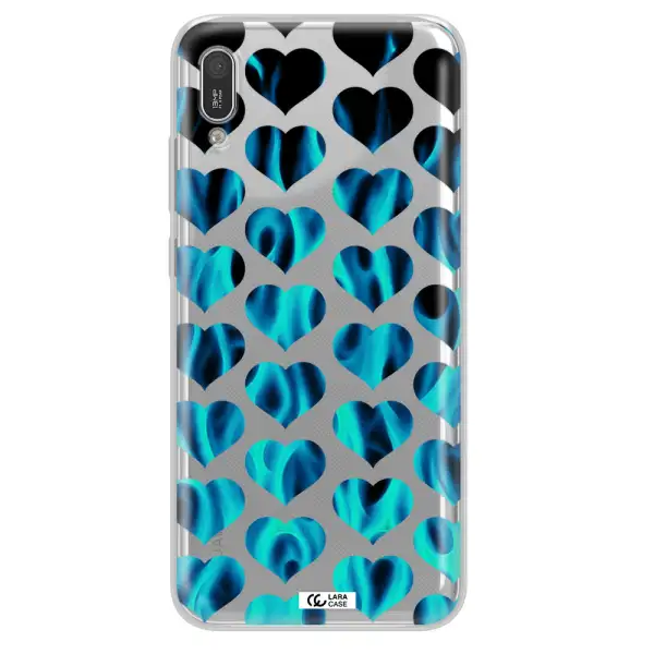 Heart Flame Huawei Y6 Pro 2019 Clear TPU Case