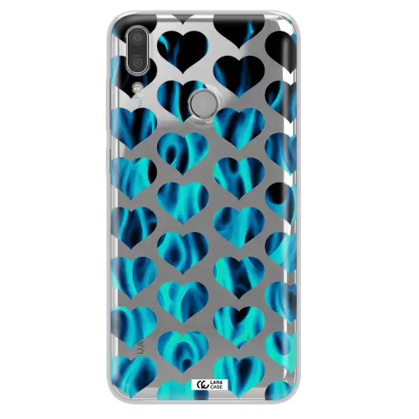 Heart Flame Huawei Y9 2019 Clear TPU Case