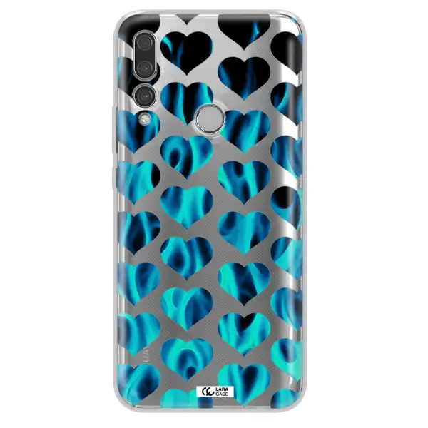 Heart Flame Huawei Y9 Prime 2019 Clear TPU Case