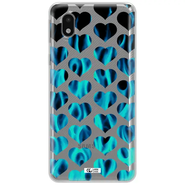 Heart Flame Samsung A01 Core Clear Tpu Case