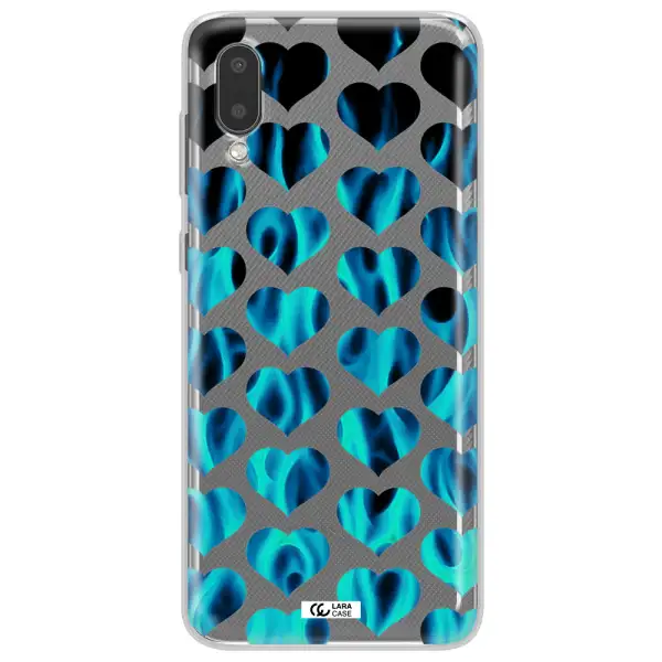 Heart Flame Samsung A02 Clear TPU Case