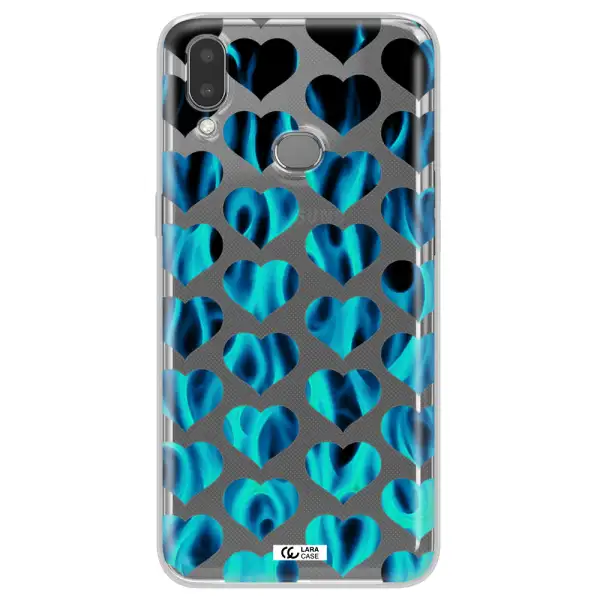 Heart Flame Samsung A10S Clear TPU Case