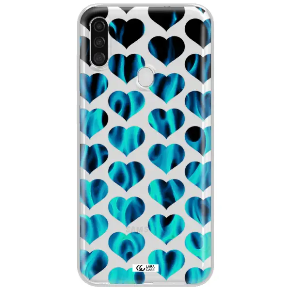 Heart Flame Samsung A11 Clear TPU Case