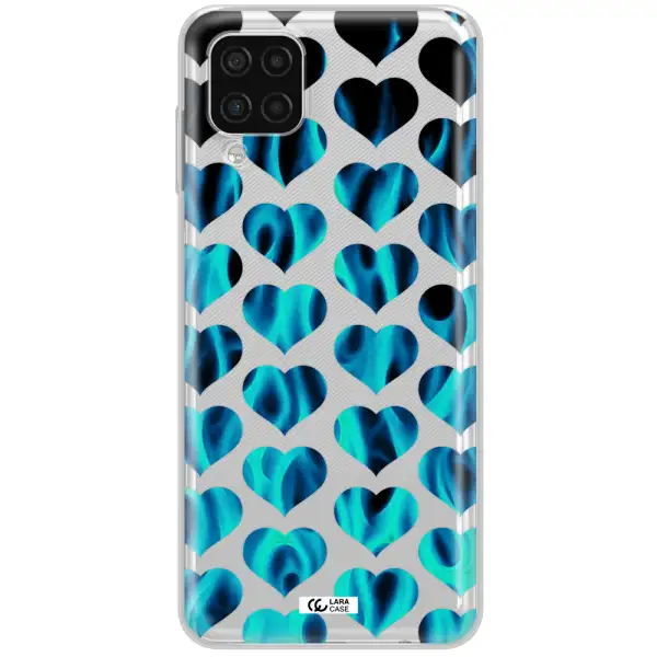 Heart Flame Samsung A12 4g Clear TPU Case