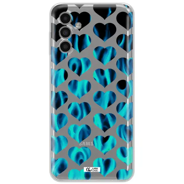 Heart Flame Samsung A13 5G Clear Tpu Case