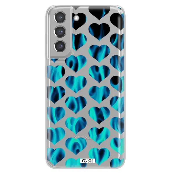 Heart Flame Samsung A21 Fe Clear TPU Case