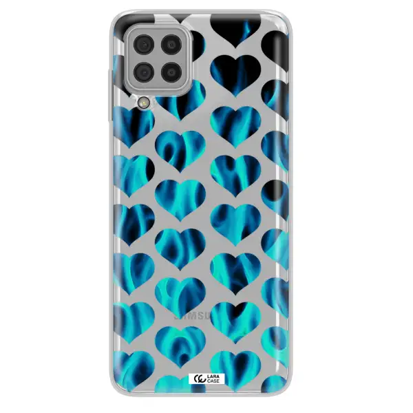 Heart Flame Samsung A22 4g Clear TPU Case