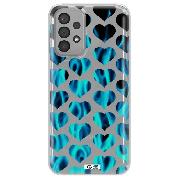 Heart Flame Samsung A23 Clear TPU Case