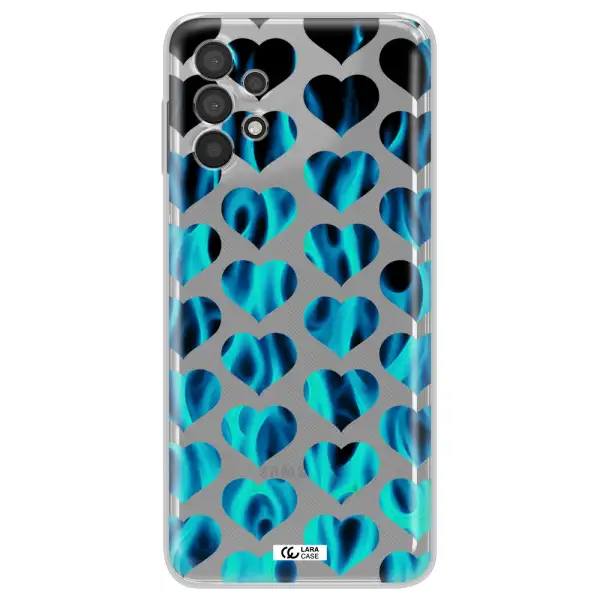 Heart Flame Samsung A32 4G Clear Tpu Case