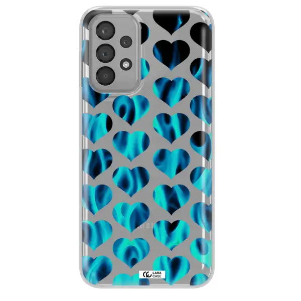 Heart Flame Samsung A33 Clear TPU Case