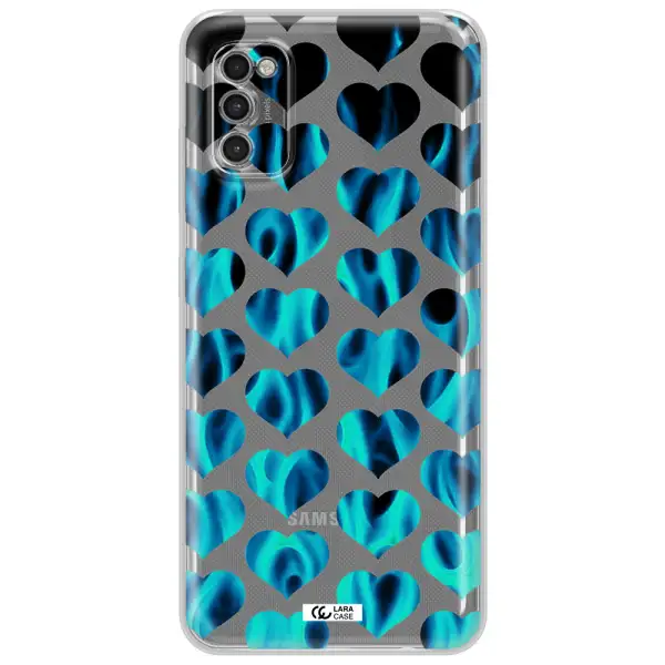 Heart Flame Samsung A41 Clear Tpu Case