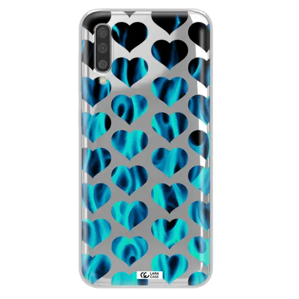 Heart Flame Samsung A50S Clear Tpu Case
