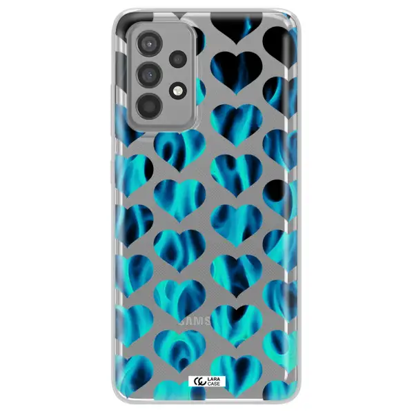 Heart Flame Samsung A52 Clear TPU Case