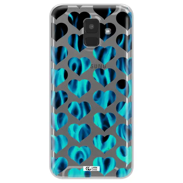 Heart Flame Samsung A6 Clear TPU Case
