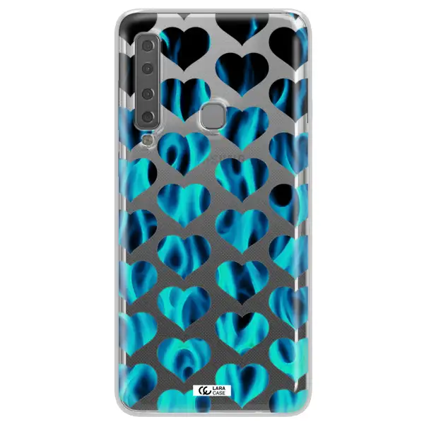 Heart Flame Samsung A9 2018 Clear TPU Case