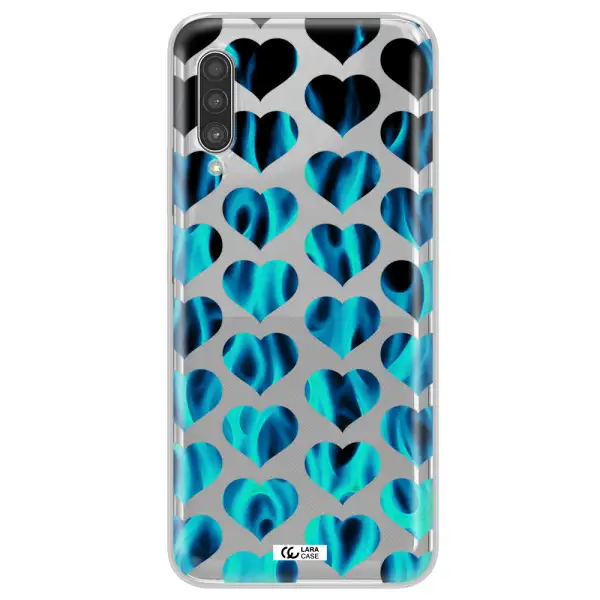 Heart Flame Samsung A90 Clear TPU Case