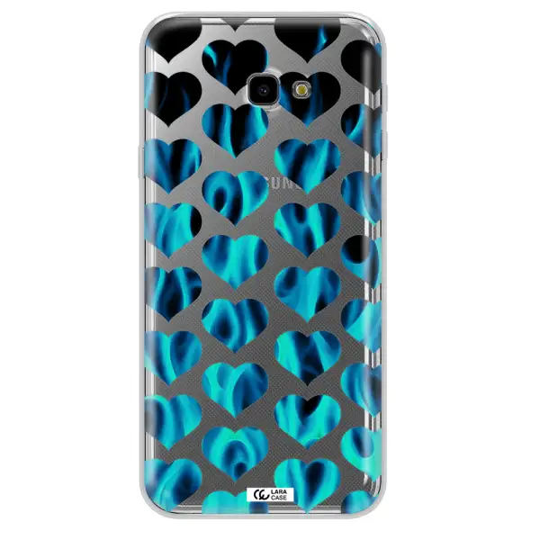 Heart Flame Samsung J4 Plus Clear TPU Case