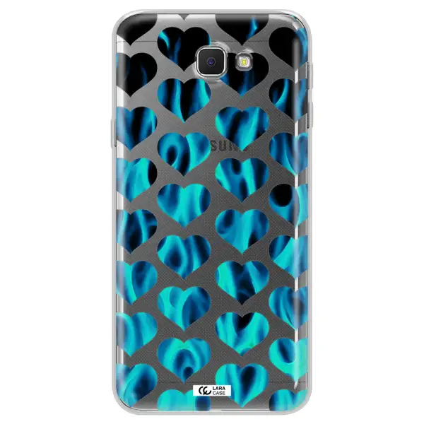 Heart Flame Samsung J5 Prime Clear TPU Case