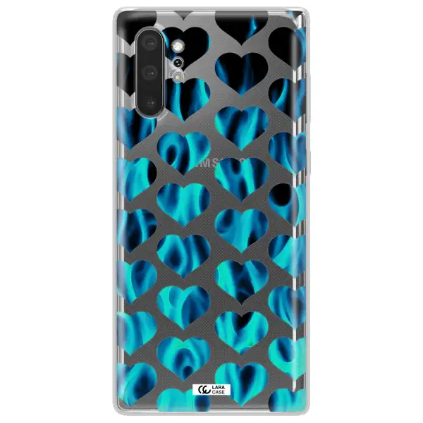 Heart Flame Samsung Note 10 Plus Clear TPU Case
