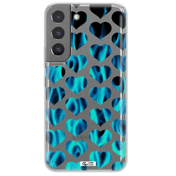Heart Flame Samsung S 22 Clear TPU Case