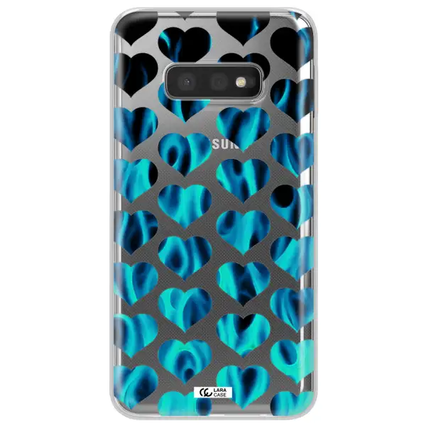 Heart Flame Samsung S10e Clear TPU Case