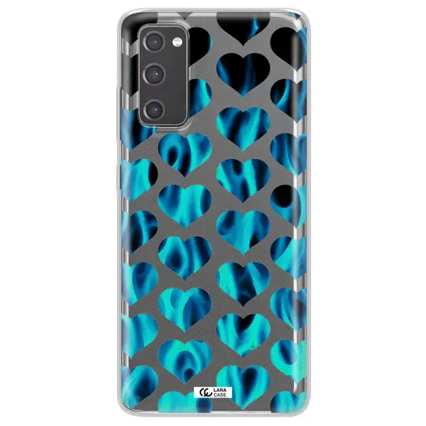Heart Flame Samsung S20 Fe Clear TPU Case