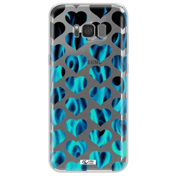 Heart Flame Samsung S8 Clear TPU Case