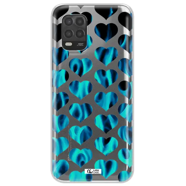 Heart Flame Xiaomi Mi 10 Lite Clear TPU Case