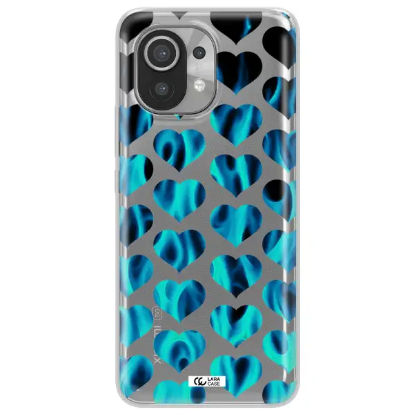 Heart Flame Xiaomi Mi 11 Clear TPU Case