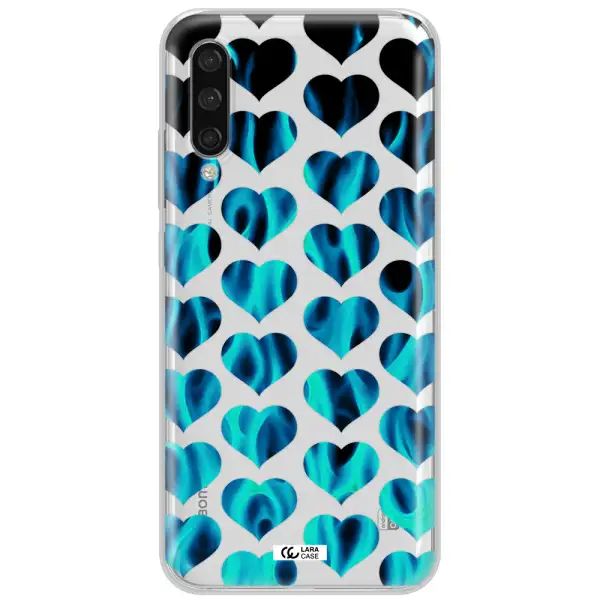 Heart Flame Xiaomi Mi A3 Clear Tpu Case