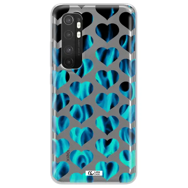 Heart Flame Xiaomi Mi Note 10 Lite Clear TPU Case