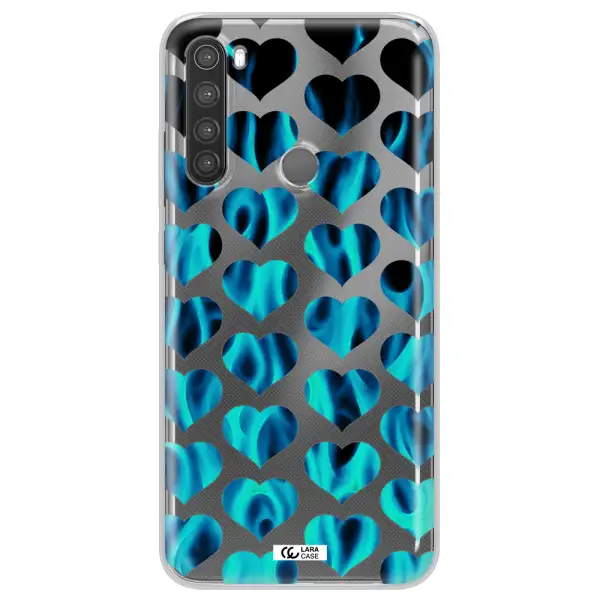 Heart Flame Xiaomi Note 8 Clear TPU Case