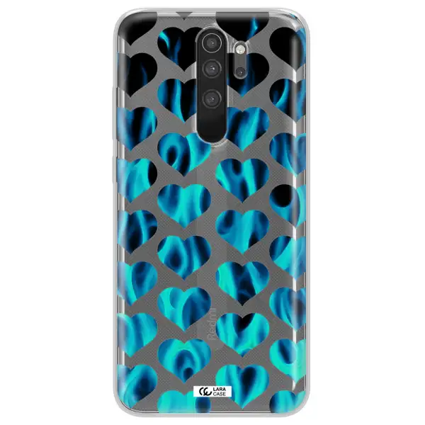 Heart Flame Xiaomi Note 8 Pro Clear TPU Case
