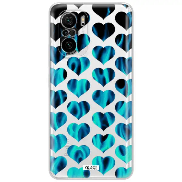 Heart Flame Xiaomi Poco F3 Clear Tpu Case