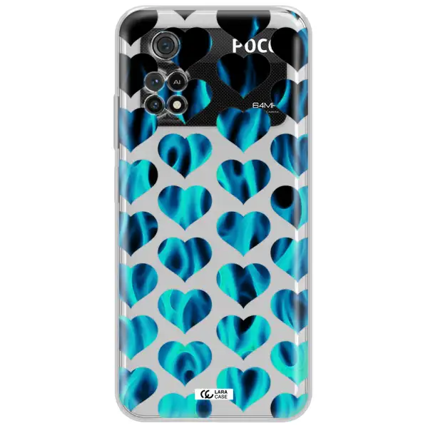 Heart Flame Xiaomi Poco M4 Pro 4G Clear Tpu Case