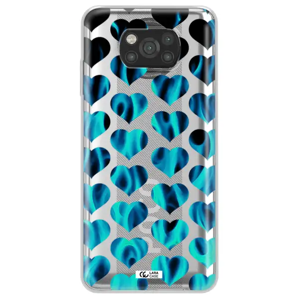 Heart Flame Xiaomi Poco X3 Clear TPU Case
