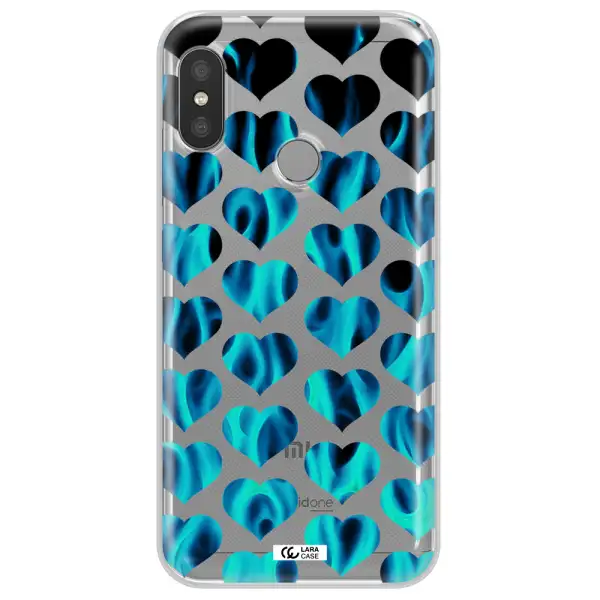 Heart Flame Xiaomi Redmi 6 Pro Clear TPU Case