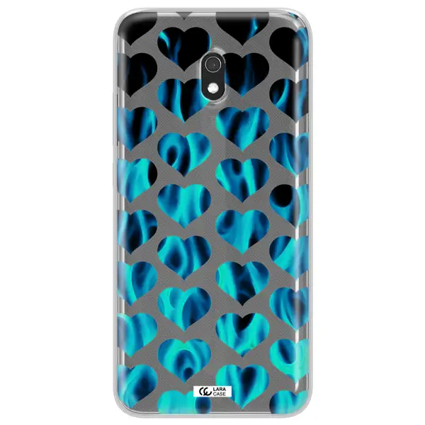 Heart Flame Xiaomi Redmi 8A Clear TPU Case