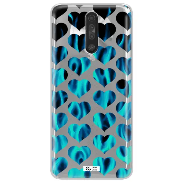 Heart Flame Xiaomi Redmi K30 Clear TPU Case