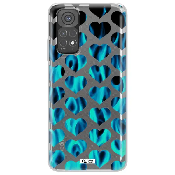 Heart Flame Xiaomi Redmi Note 11 Clear TPU Case