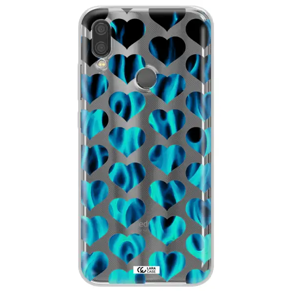 Heart Flame Xiaomi Redmi Note 7 Clear TPU Case