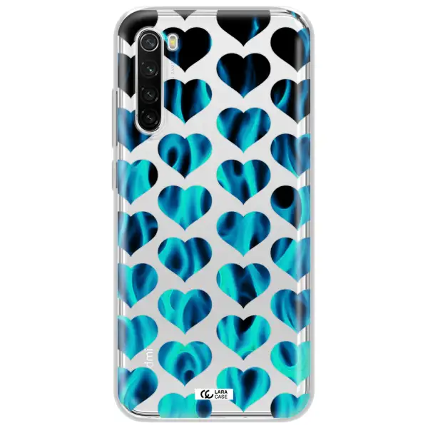 Heart Flame Xiaomi Redmi Note 8T Clear Tpu Case