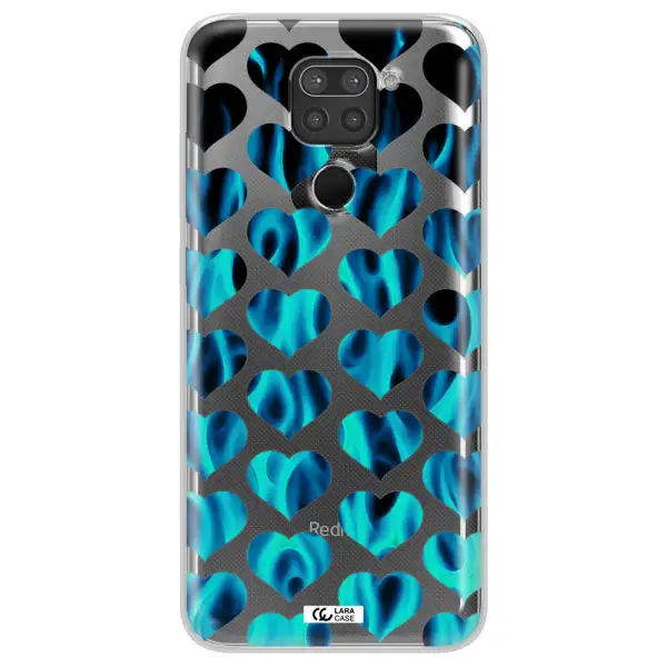 Heart Flame Xiaomi Redmi Note 9 Clear TPU Case