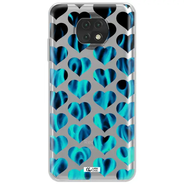 Heart Flame Xiaomi Redmi Note 9T Clear Tpu Case